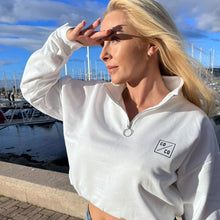 Load image into Gallery viewer, COCO 1/4 ZIP CROP