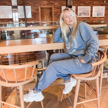 Load image into Gallery viewer, COCO SUSTAINABLE BLUE SWEAT SET