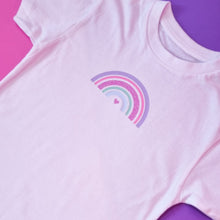 Load image into Gallery viewer, RAINBOW GLITTER KIDS TSHIRT