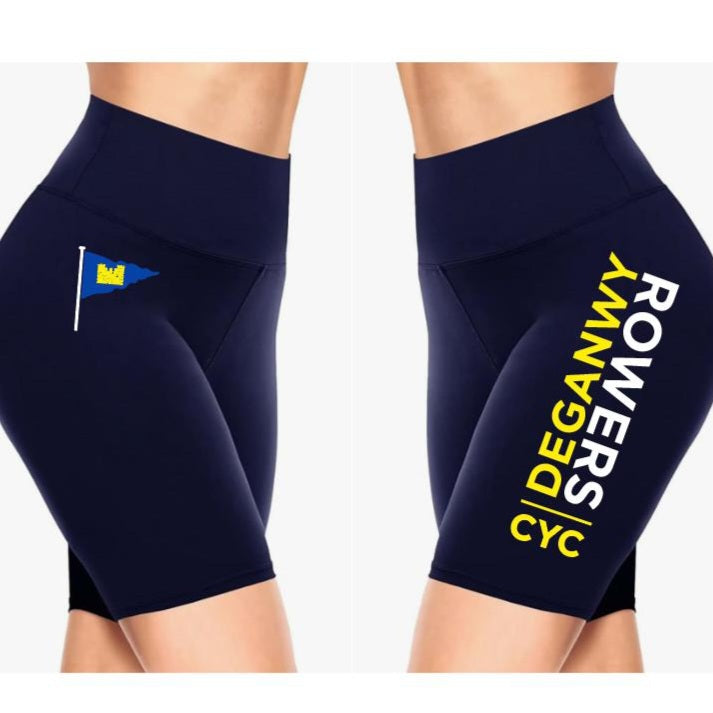 DEGANWY ROWERS NAVY CYCLE SHORTS